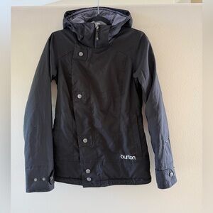 Burton Black Hooded Girls Youth Snowboarding, Ski, Snow Jacket